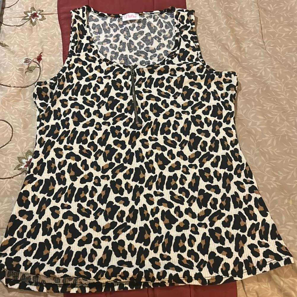 Leopard print tank